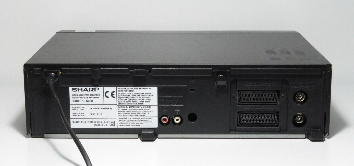 VHS Videorecorder Sharp VC-MH761 6 head HiFi+SVHS Simple +1 Jahr Garantie
