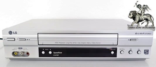 refurbished kleiner moderner VHS Videorecorder LG LV4787 6 Head HiFi Stereo