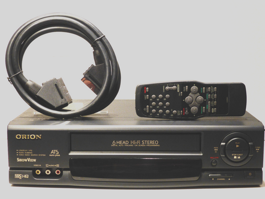 zuverlässiger VHS Videorecorder Orion 6 Kopf HiFi+Fernbedienung 1 Jahr Garantie
